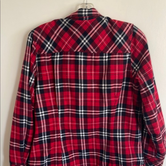 Red Plaid Button Down Shirt - Picture 5 of 7